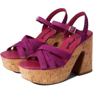 NWT Free People Lisbon Mary Jane Platform Heel in Verbena Womens Size 9/40